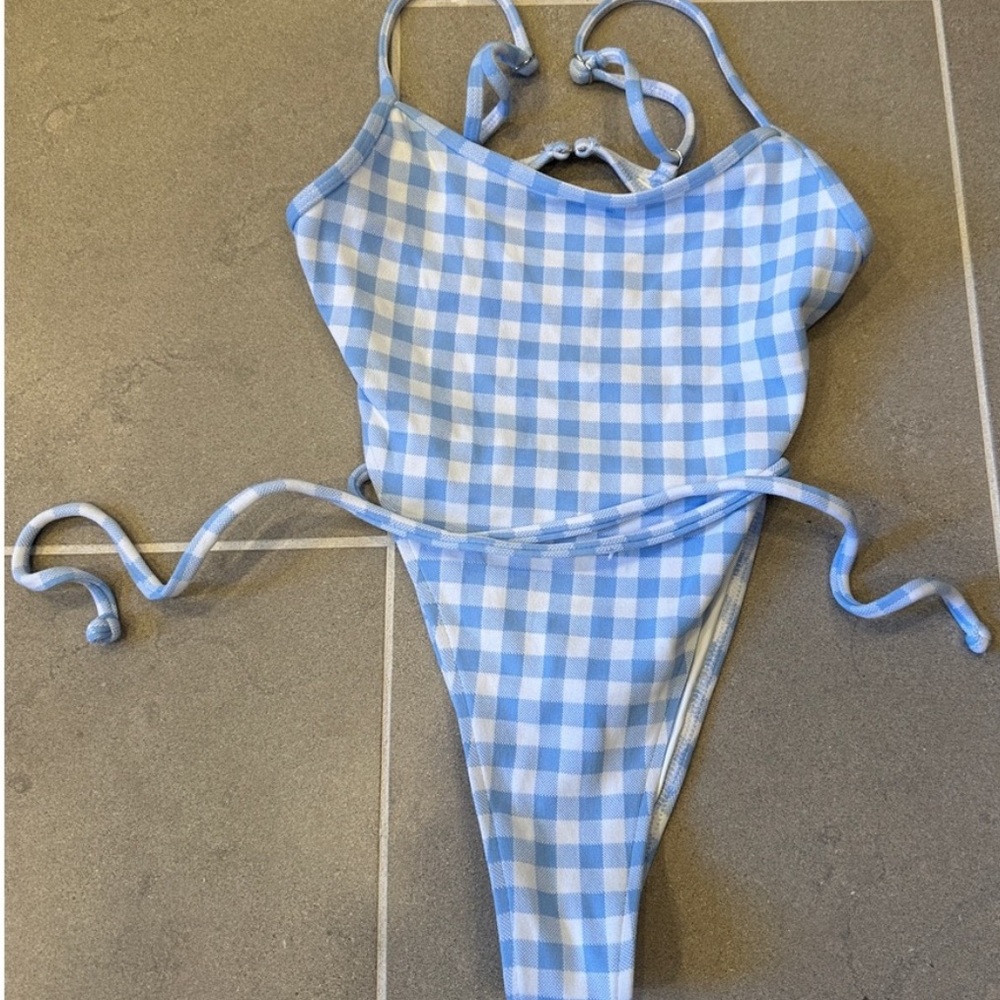 Frankies Bikinis gingham swimsuit